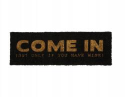 Present Time Lábtörlő Téglalap Alakú Ajtóhoz 75 x 26 Fekete Felirattal (PT3873GD)