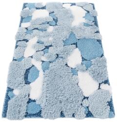 e-floor Shaggy Dekorációs Szőnyeg Bolyhos Puha Vastag Színes 50x80cm Kék (EF0375)