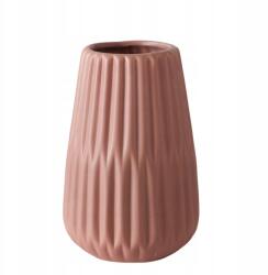  Kézzel Festett Kerámia Váza 17 CM Átmérő 9, 5 CM Rózsaszín (2061060 -pattern2)