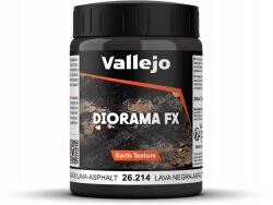 Vallejo Vallejo: 26.214 Diorama Fx Earth Textures Black Lava-Asphalt (200 ml)