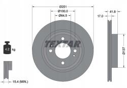 Textar Féktárcsa Textar 92278003