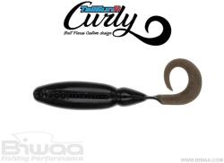 Biwaa Shad Biwaa TailGunr Curly UV Black 6.3cm, 8buc/plic (B002058)