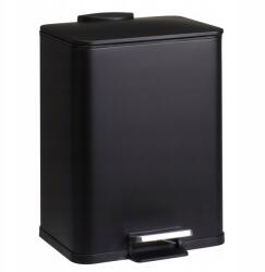 Bathroom Solutions Fém Szemeteskosár 20 L Fekete Pedálos Soft-close 33 X 31 X 44, 5 CM (C80654380)