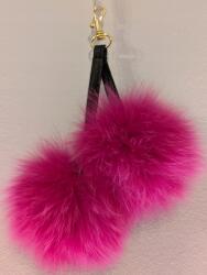  Kulcstartó medál dekoráció természetes róka szőrből - allegro - 3 510 Ft