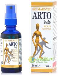 Marnys Sport Artrohelp - Mix de Uleiuri din Plante cu Gheara Diavolului, Arnica, Gaulteria si Alte 9 Ingrediente Naturale pentru Muschi, Articulatii si Ligamente 50ml