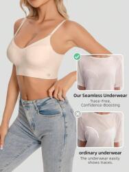 Shein Ekrü Félmerevítős Melltartó (XL) (610116)