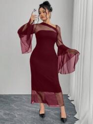 Shein Bordó Széles Ujjú Ruha (4XL) (610060)