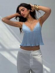 Shein Kék Fodros Felső (xs) (610150)