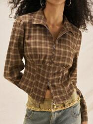 Shein Kockás Cipzáras Ing (xs) (608869)