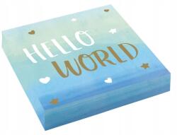 Amscan Baby Boy Hello World szalvéta 16 db-os 33x33 cm