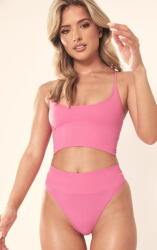 Prettylittlething Bordázott Rózsaszín Bralet (M) (563874)