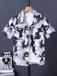 Shein Színes Rövid Ujjú Ing Mintás (12L) (610175)