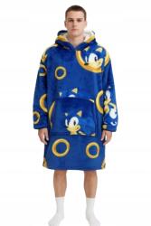  Sonic Kapucnis Pulóver Takaró Ujjú Pulóver Fürdőköpeny Sonic Felnőtt Méret (AYM-074SNC-SPAD)