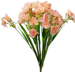Valex Decor Nárcisz selyemvirág csokor, 47cm magas - Krém / Rózsaszín (LD044-02)