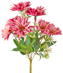 Valex Decor Gerbera selyemvirág csokor, 29cm magas - Sötét rózsaszín (LD050-04)
