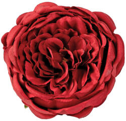 Valex Decor Angol rózsa selyemvirág fej, 10.5cm - Bordó (LD057-06)