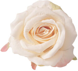 Valex Decor Rózsa selyemvirág fej, 9cm - Fehér (LD054-01)