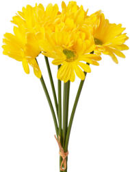 Valex Decor Real touch gerbera köteg, 6 szál, 39 cm magas - Sárga (LD035-03)