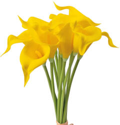 Valex Decor Real touch kála köteg, 10 szálas, 36cm magas - Sárga (LD036-04)