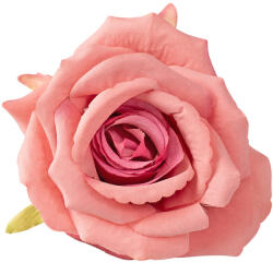 Valex Decor Rózsa selyemvirág fej, 9cm - Rózsaszín (LD054-04)