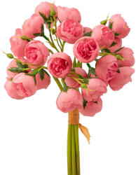 Valex Decor Boglárka selyemvirág köteg, 24 fejes, 28cm magas - Sötét rózsaszín (LD061-03)