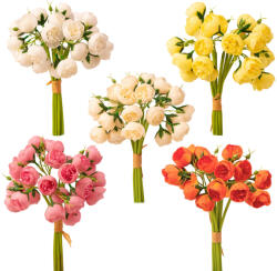 Valex Decor Boglárka selyemvirág köteg, 28cm magas - 24db-os mix (LD061)