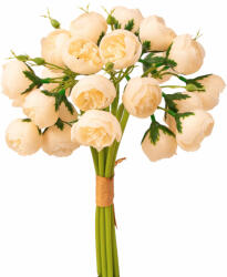 Valex Decor Boglárka selyemvirág köteg, 24 fejes, 28cm magas - Krém (LD061-02)