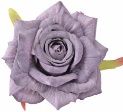 Valex Decor Rózsa selyemvirág fej, 9cm - Levendula lila (LD055-04)