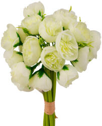 Valex Decor Boglárka selyemvirág köteg, 24 fejes, 28cm magas - Ekrü (LD061-01)