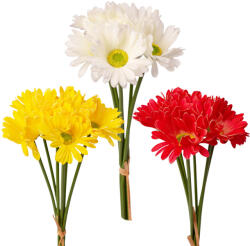 Valex Decor Real touch gerbera köteg, 6 szál, 39 cm magas - 40db-os mix (LD035)