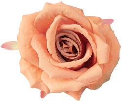 Valex Decor Rózsa selyemvirág fej, 9cm - Barack (LD054-02)