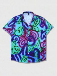 Romwe Mintás Rövid Ujjú Ing (M) (609298)