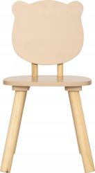 Atmosphera Gyerek Etetőszék Fa Mdf Fenyő Magasság 52, 5 CM Maci Mintás (174315C)