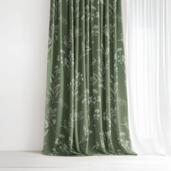 Goldea draperie 100% bumbac - frunze de plante aromatice 280x150 cm