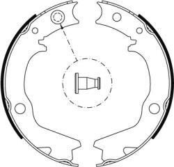 TRW GS8479 Fékpofák készlet, post fék