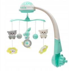 Baby Mix Körhinta projektorral, menta (912113)