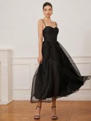 Shein Fekete Ruha MIDI Mintás (s) (609949)