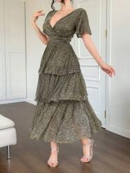 Dazy Fényes Khaki Ruha (s) (608900)