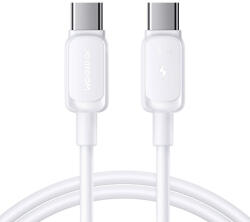 JOYROOM Cablu pentru incarcare si transfer de date Joyroom S-A14, USB-C la USB-C, 60W, 3A, 480 Mbps, 1.2m, Alb (6956116702663)
