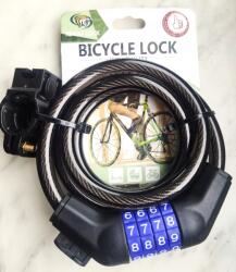 TONYON Spirálzár, 100cm x 10mm, 4 számjegyű, változtatható kóddal tartó Akció