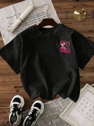 Shein Fekete Nyomott Mintás Póló (M) (609118)