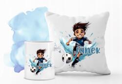 agmART Párna És Bögre szett focis nyomott mintás Ajándék Név