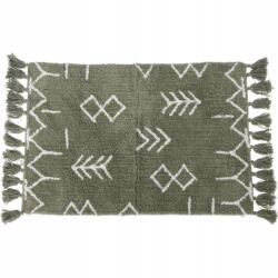 Home Styling Collection Zöld Pamut Szőnyeg Díszbojtos Etno Mintával 60 X 90 CM (A35940970)