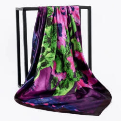  Esarfa eleganta din matase satinata, cu design floral, model 7