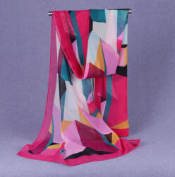  Esarfa eleganta din voal, cu design abstract, model 18
