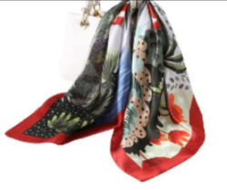  Esarfa eleganta din matase satinata, multicolora, model 21