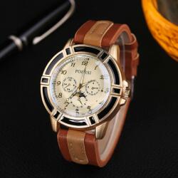 QUARTZ Ceas barbatesc fashion, curea bicolora - Model 1 Ceas