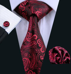  Set cravata + batista + butoni - matase 100% - model 12