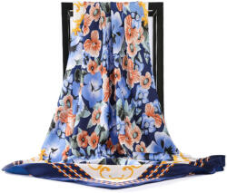  Esarfa eleganta din matase satinata, cu design floral, model 65