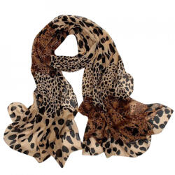  Esarfa eleganta din voal, animal print, model 24